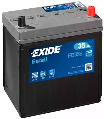 Аккумуляторная батарея  12в 40а/ч 330А п.т., о.п., яп. кл. EB356 Exide (фото №1)