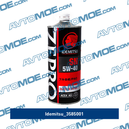 Масло моторное Idemitsu zepro racing PAO SN 5W-40 1л 3585001 Idemitsu (фото №1)