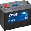 Аккумуляторная батарея 12в 45а/ч 330А п.т., п.п., яп. кл. EB457 Exide (мини-фото №1)