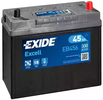Аккумуляторная батарея 12в 45а/ч 330А п.т., о.п., яп. кл. EB456 Exide (фото №1)
